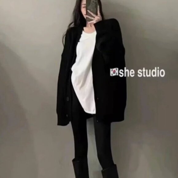 Topshop Black Cardigan Unisize S-L - Picture 8 of 8